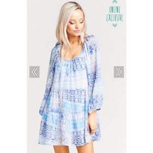 NWT Trixie Tier Tunic in Paisley Blues